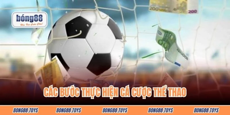 Các bước thực hiện cá cược thể thao