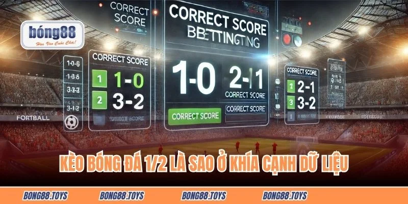Kèo bóng đá 1/2 là sao ở khía cạnh dữ liệu 